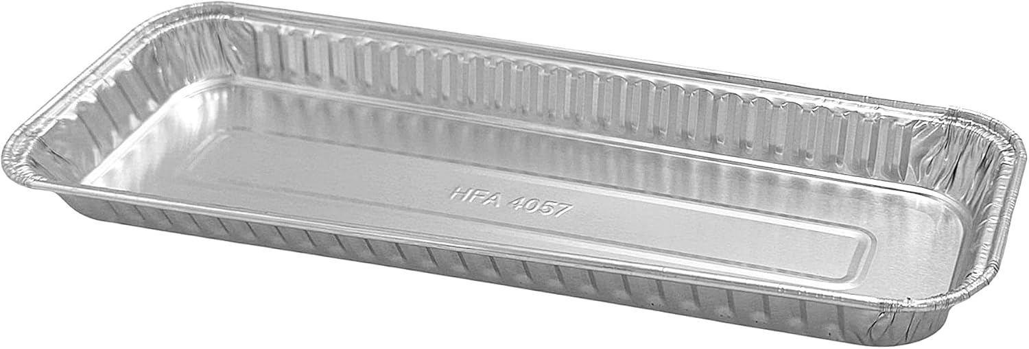 Handi-Foil 11" x 4" Oblong Danish Pan With Clear Hinged Lid Containers 200/CS
