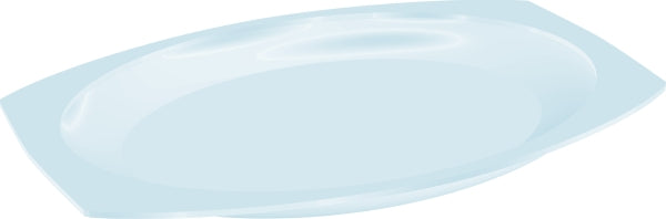 11x9 White Foam Platter 500/CS