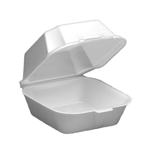 Foam Pak 6x6 Foam Hinged Container 500/CS
