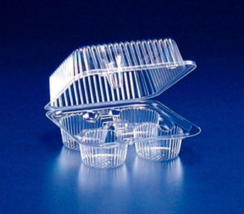Inline SLP54P 4-Cup Large Muffin Cupcake Container 300/CS