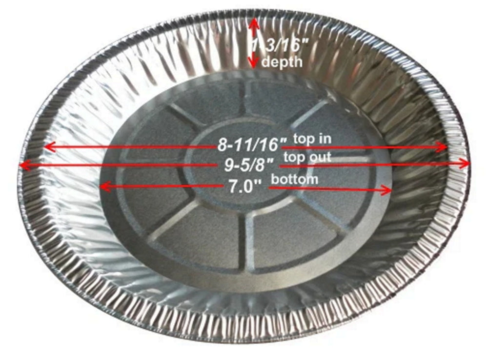dsiposable pie pan sizes 6" Disposable Aluminum Foil Standard Durable Construction 5 Inch Mini Pie Pan