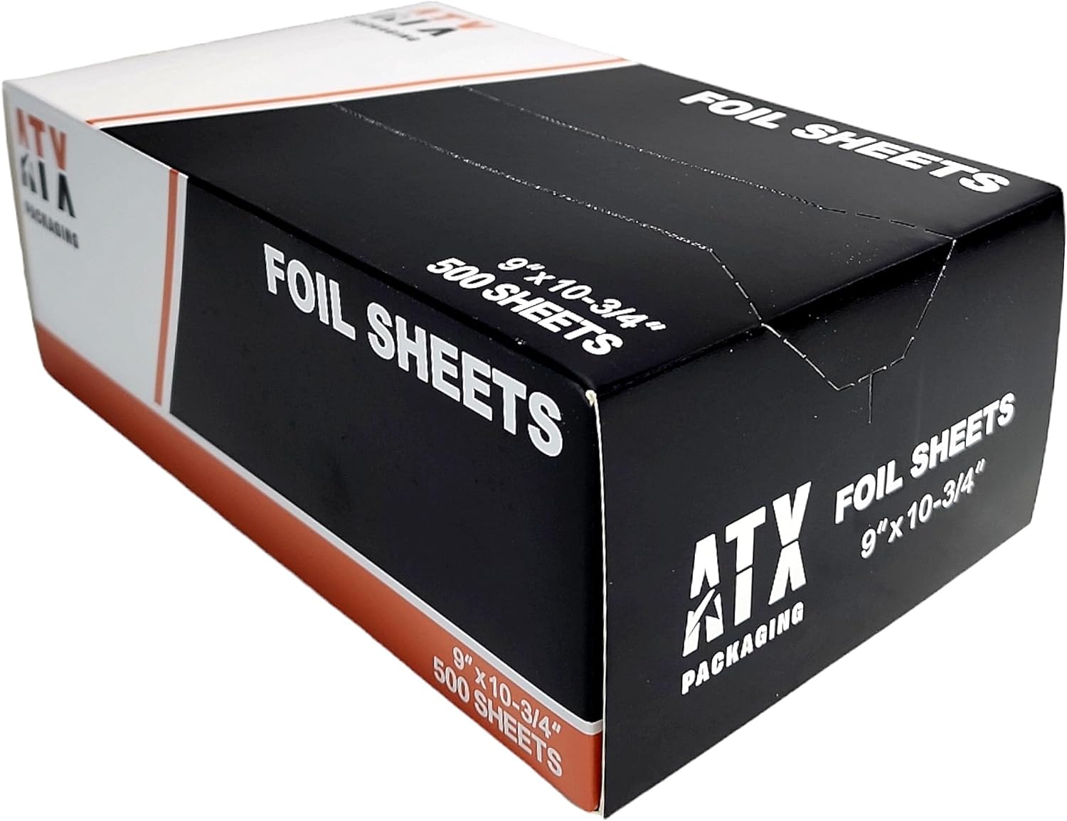 Pop-Up Interfolded Silver Aluminum Foil Sheets 12 x 10 3/4, 500/Box - 6  Boxes