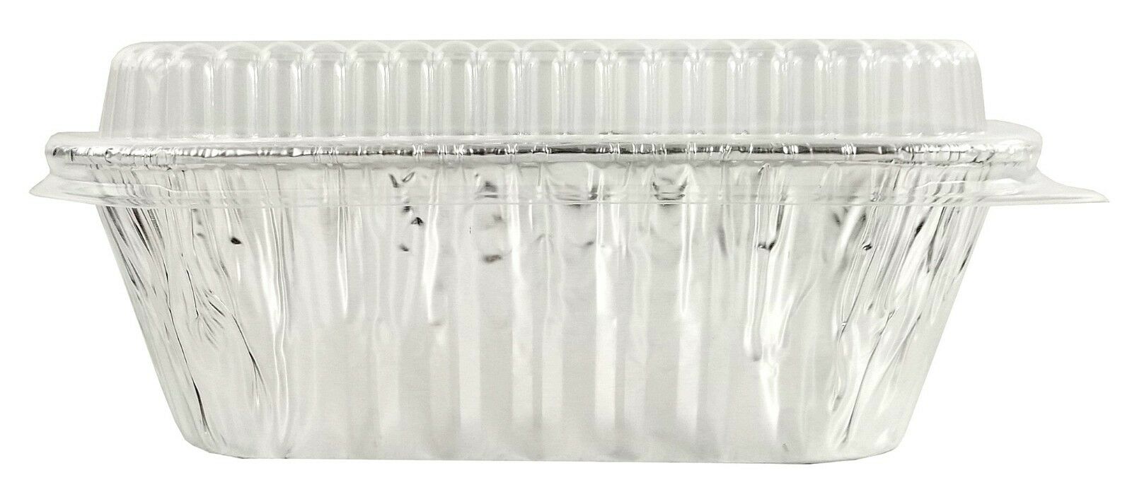 Handi Foil 1 lb. Aluminum Foil Mini Loaf Pan w Low Dome Lid Pactogo