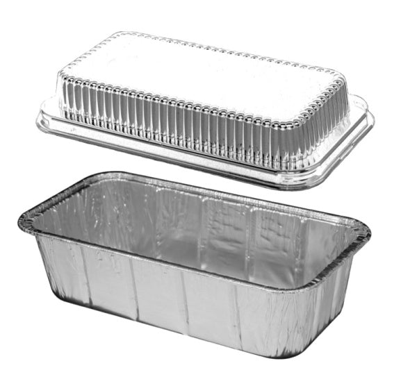 Handi-Foil 2 lb. Aluminum Foil Loaf Pan w/Dome Lid