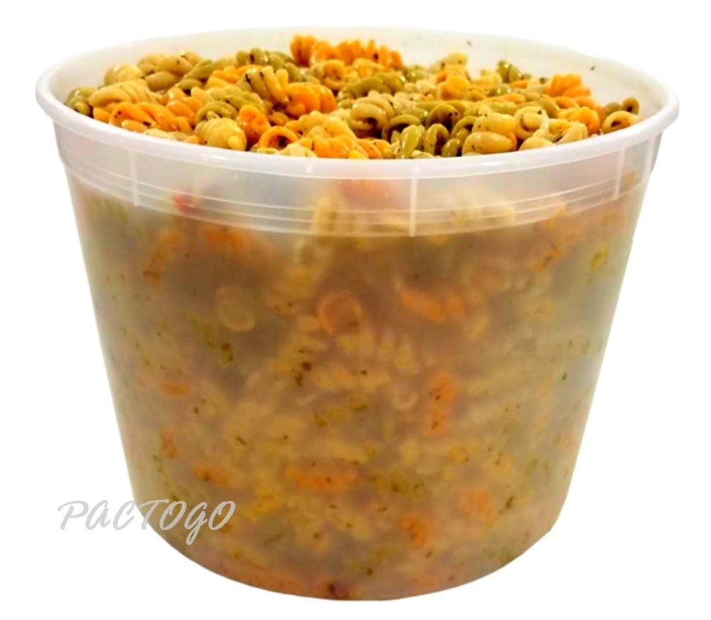 128 oz. Round Microwaveable Soup Container