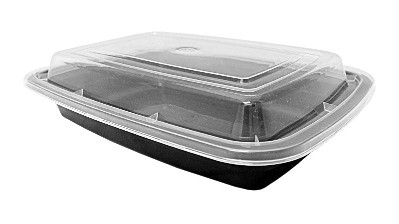 16oz Rectangular PP Container with Lid (150pcs)