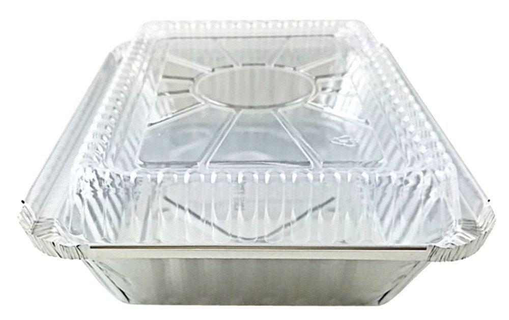 Aluminum Pans With Clear Plastic Lids, Disposable Cookware