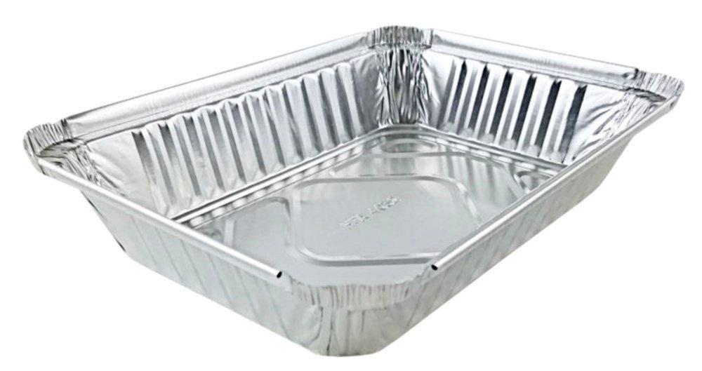 1 1/2 lb. Oblong (Deep) Take-Out Foil Pan w/Board Lid 500/CS –