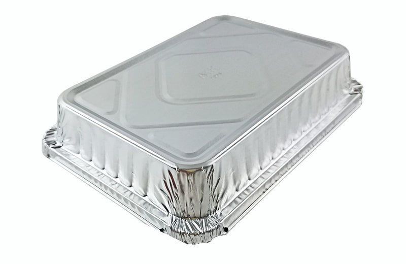 Handi-Foil 8 Square Cake Foil Pan 1-1/4 Deep 50/PK –