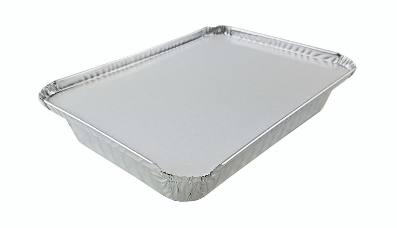 Handi- Foil 1 1 /2 lb. Oblong Shallow Foil Take-Out Pan w/Board Lid
