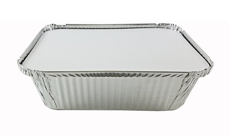 Handi-Foil 5 lb. Aluminum Foil Loaf Pan w/Lid 50/PK –