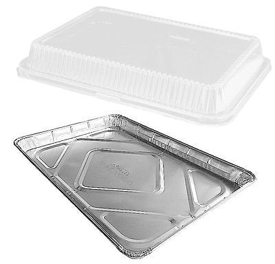 Durable Packaging 1/4 Sheet Foil Cake Pan - 25/Pack