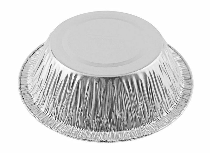 Durable 4 7/8" Foil Tart Pan 1 1/4" Deep With Clear Dome Lid 125/PK