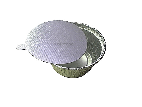 Handi-Foil 4 oz. Aluminum Foil Utility Cup w/Clear Plastic Lid 200/PK