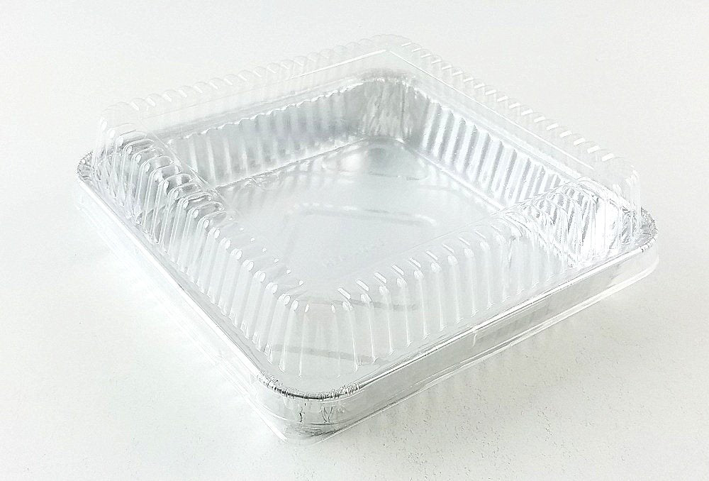 Handi-Foil 8 Square Cake Foil Pan 1-1/4 Deep 500/CS –