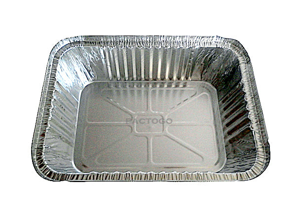 Handi-Foil 5 lb. Oblong Entrée Take-Out Foil Pan w/Board Lid 250/CS