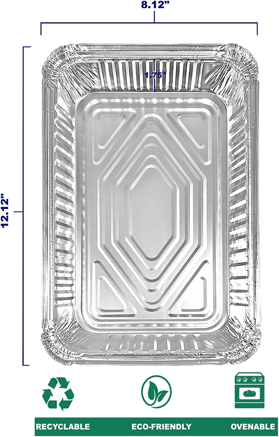 4 lb. Oblong Entrée Take-Out Foil Pan w/Board Lid Combo 250/CS – Foil-Pans .com