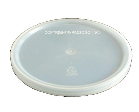 64 oz. Round Plastic Food Storage Soup Deli Container/Tub (Clear) w/Lid  120/CS