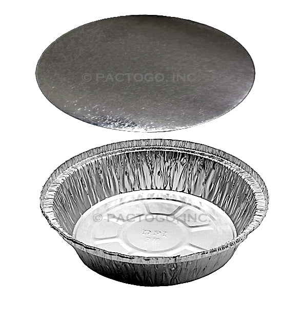 Choice 8 Round Foil Take-Out Pan with Dome Lid - 200/Case
