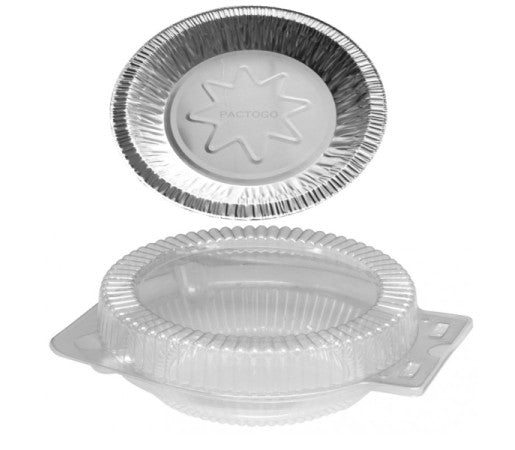 8" Extra-Deep Pie Pan w/Clear Hinged Clamshell 