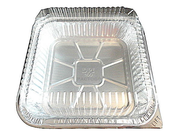 9" Square Cake Foil Pan w/Clear Dome Lid