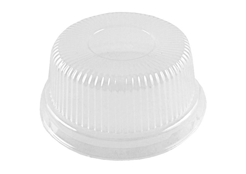 4 oz. Aluminum Foil Utility Cup w/Clear High Dome Lid 100/PK