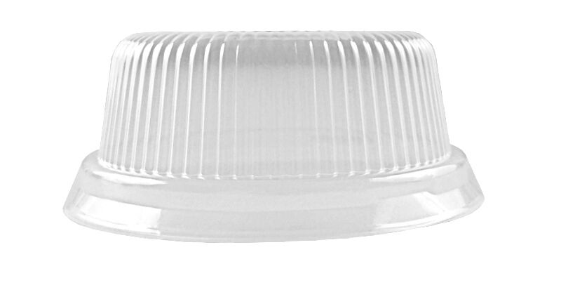 4 oz. Aluminum Foil Utility Cup w/Clear High Dome Lid 100/PK