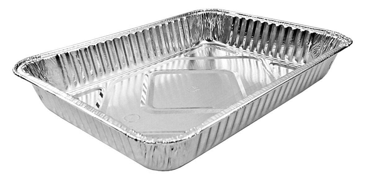 Handi-Foil 11 x 7 Shallow Oblong Aluminum Danish/Cake Pan 3/4 Deep (pack  of 12)