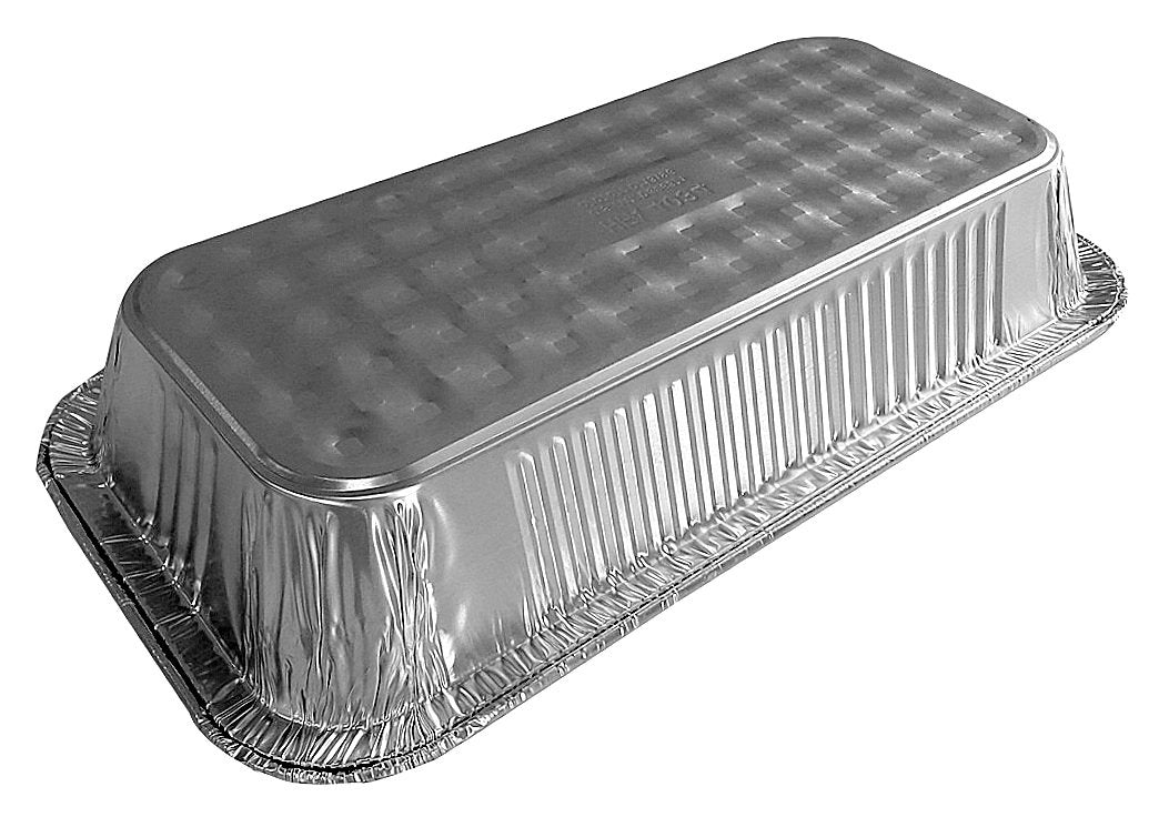 Quarter-Size Deep Steam Table Aluminum Foil Pan w/Lid Combo 200/CS