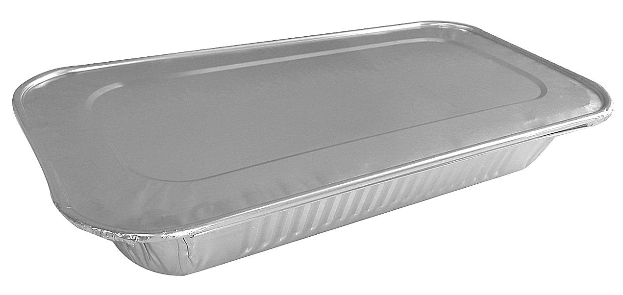 Handi-Foil Third-Size Shallow Steam Table Aluminum Pan w/Lid Combo Pack 50/PK
