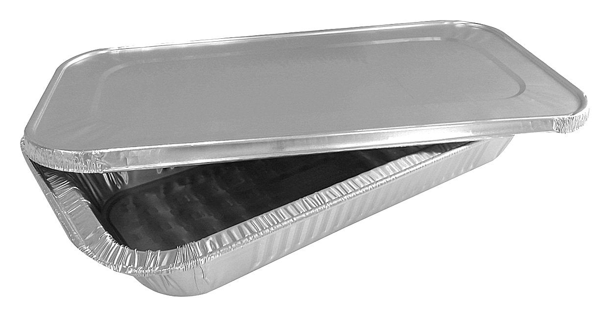 Handi-Foil Third-Size Shallow Steam Table Aluminum Pan w/Lid Combo