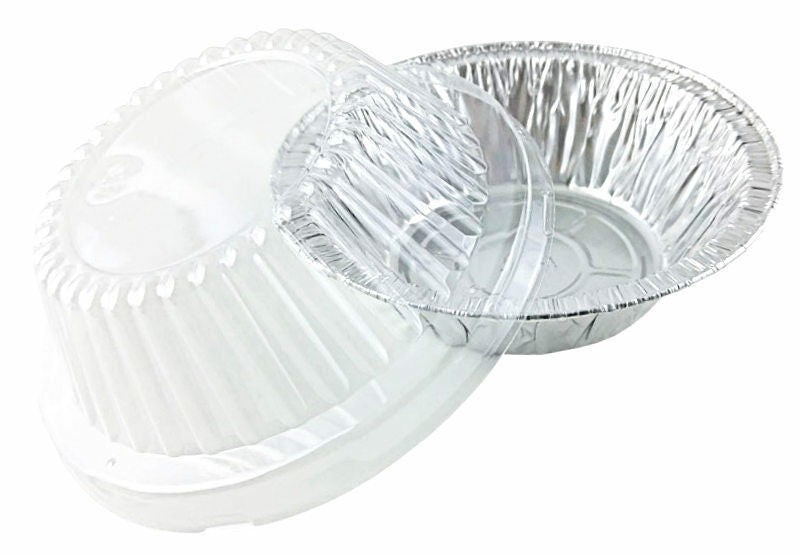 Handi-Foil 4 oz. Aluminum Foil Utility Cup w/Clear Plastic Lid –