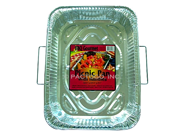 BBQ Picnic Foil Pan w/ Handles