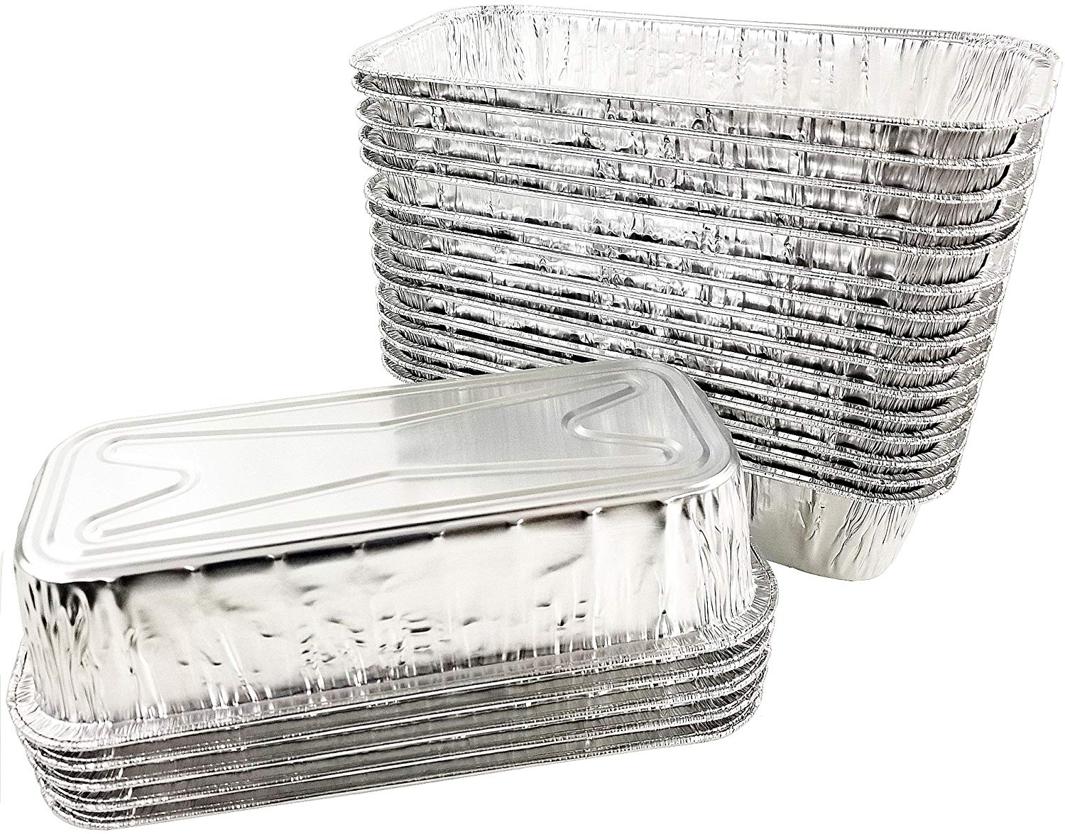 D&W 1 1/2 lb. Aluminum Foil Loaf Pan - 50/Pack