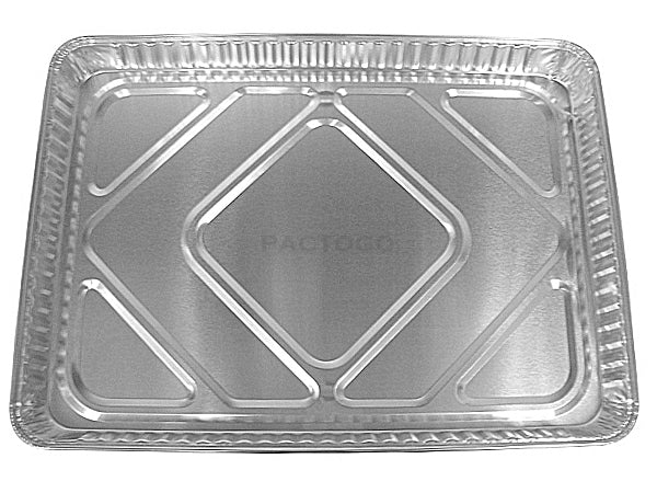 Handi-Foil Half 1/2 Size Sheet Cake Aluminum Foil Pan w/Clear Low Dome Lid  (pack of 10)