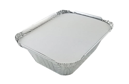 Handi-Foil 1 lb. Oblong Foil Take-Out Pan w/Board Lid