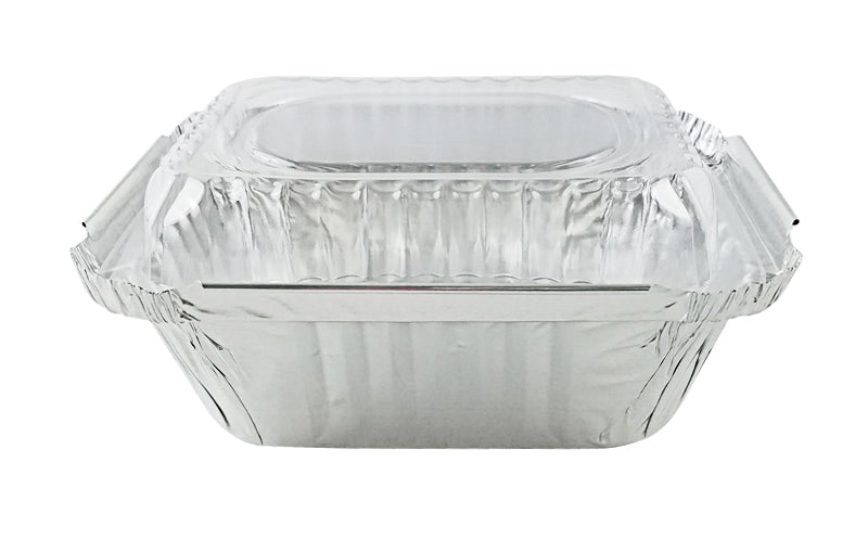 Choice 1 1/2 lb. Deep Oblong Foil Container with Board Lid - 250/Case