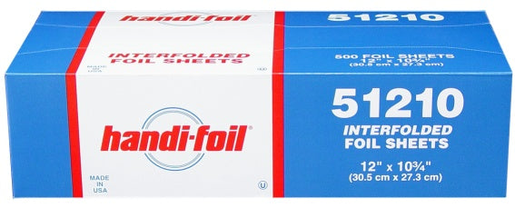 Handi-Foil 12 x 10.75 Pop-Up Foil Sheets 500/PK –