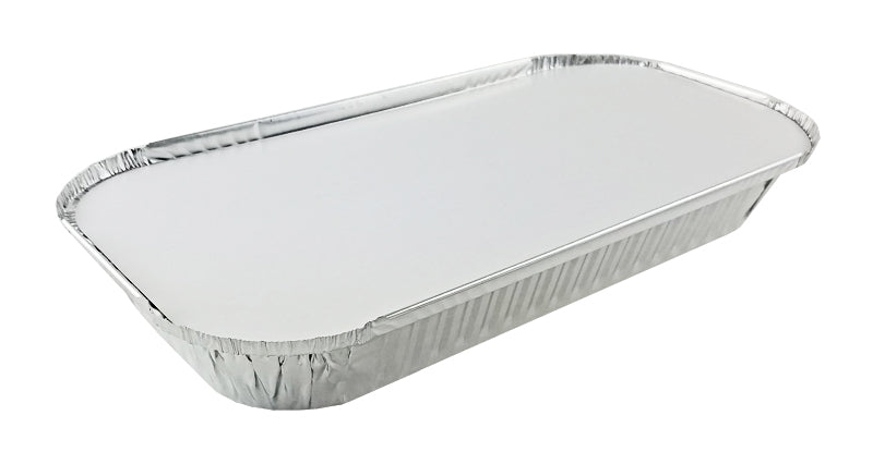 PTG 4 lb. Oblong Entrée Take-Out Foil Pan With BOARD Lid Combo 250/CS –