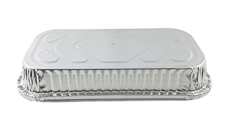 Stock Your Home aluminum pans take out containers with lids (50 pack) 2 lb  disposable aluminum foil oblong pans with cardboard covers - to go