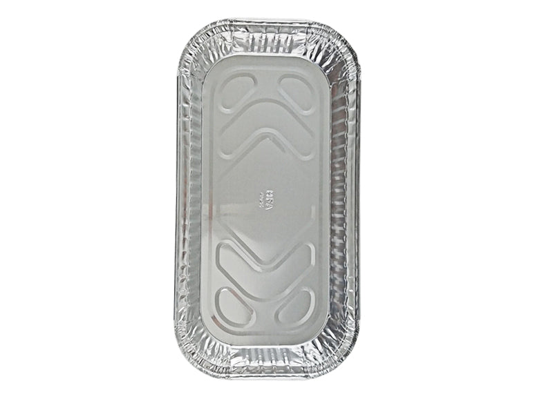 PTG 4 lb. Oblong Entrée Take-Out Foil Pan With BOARD Lid Combo 250