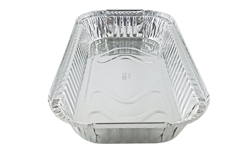 Handi-Foil 5 lb. Oblong Entrée Take-Out Foil Pan w/Board Lid 250/CS