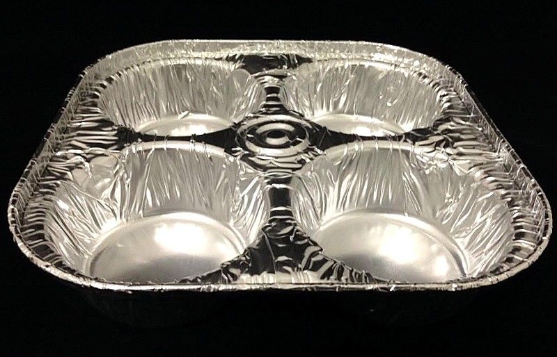 Handi-Foil 4-Cavvity Foil Muffin Pan 300/CS –