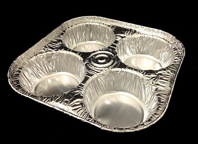 Handi-Foil 4-Cavvity Foil Muffin Pan 50/PK