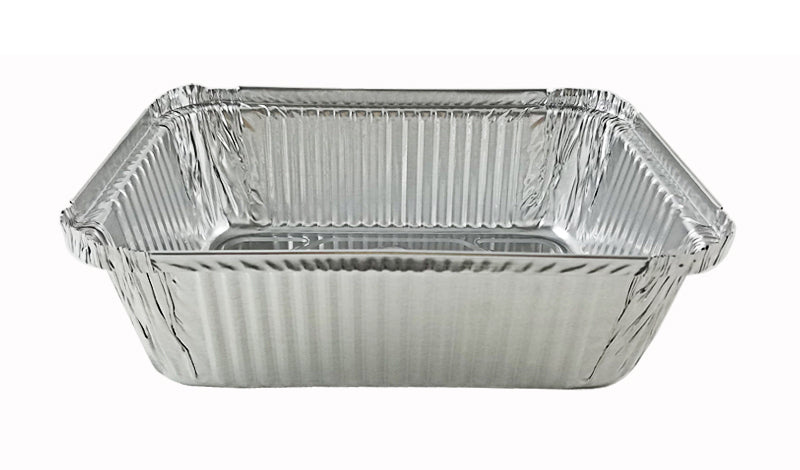 Aluminum Pans Take Out Containers with Lids (50 Pack) 2 Lb Disposable  Aluminum Foil Oblong Pans with Cardboard Covers - To Go Food Storage  Containers