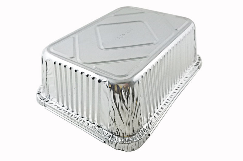 Quarter-Size Deep Steam Table Aluminum Foil Pan w/Lid Combo 200/CS