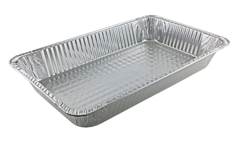 Disposable Aluminum Pan 1/2 Size Deep Foil Pan Regular Weight 9' x 13 - Choose Package