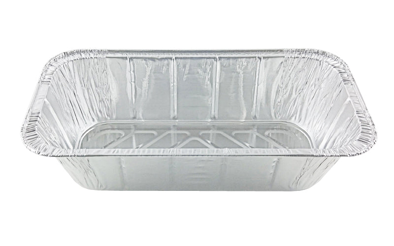 Foil Lux Aluminum 1/3 Size Deep Steam Table / Loaf Pan - 12 1/2 x 6