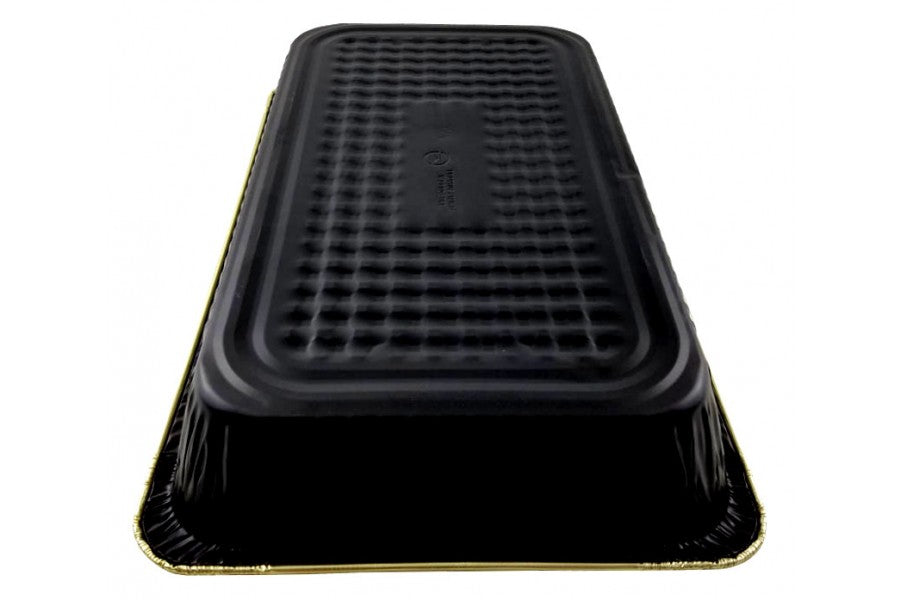 Handi-Foil Full-Size Deep Black & Gold Steam Table Foil Pan 50/CS