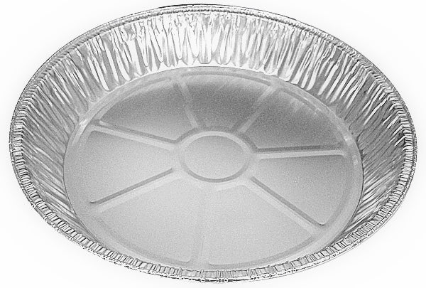 D and W Fine Pack Aluminum Extra Deep Pie Pan 9 inch - 500 per Case.
